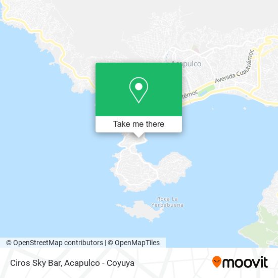 Ciros Sky Bar map