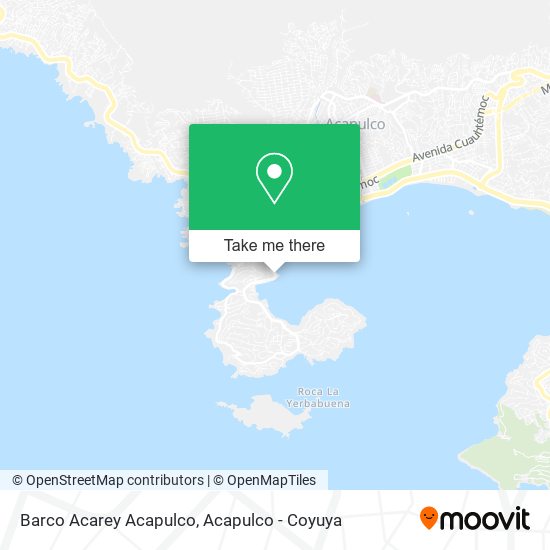 Barco Acarey Acapulco map