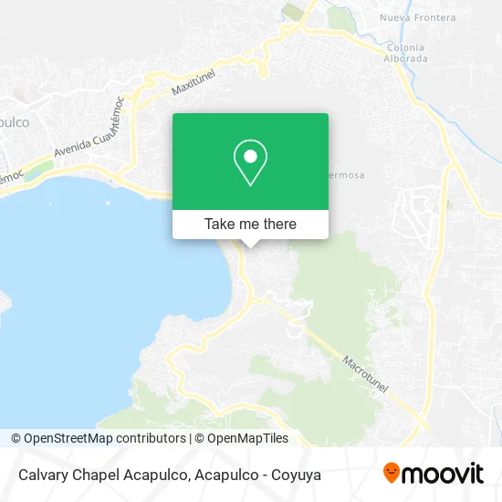 Calvary Chapel Acapulco map