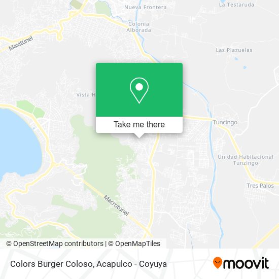 Colors Burger Coloso map