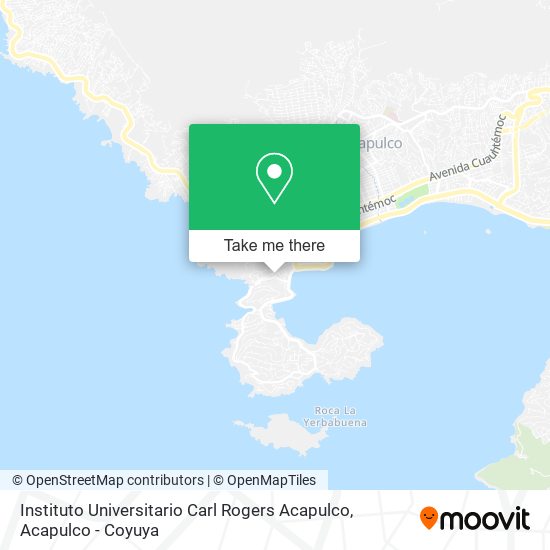 Mapa de Instituto Universitario Carl Rogers Acapulco