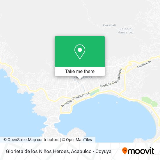 Glorieta de los Niños Heroes map