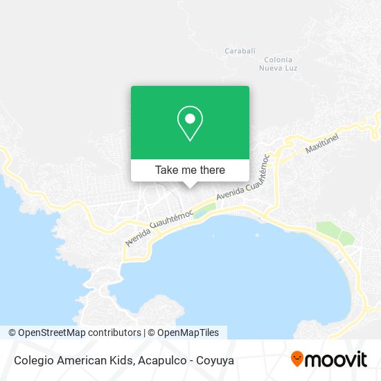 Colegio American Kids map