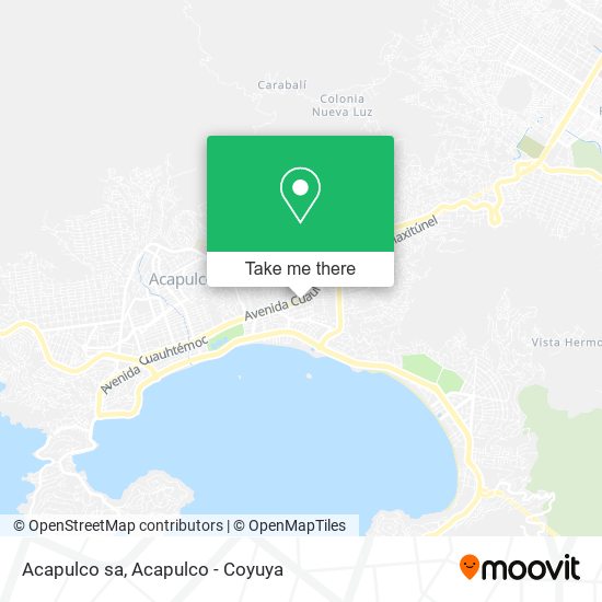 Acapulco sa map