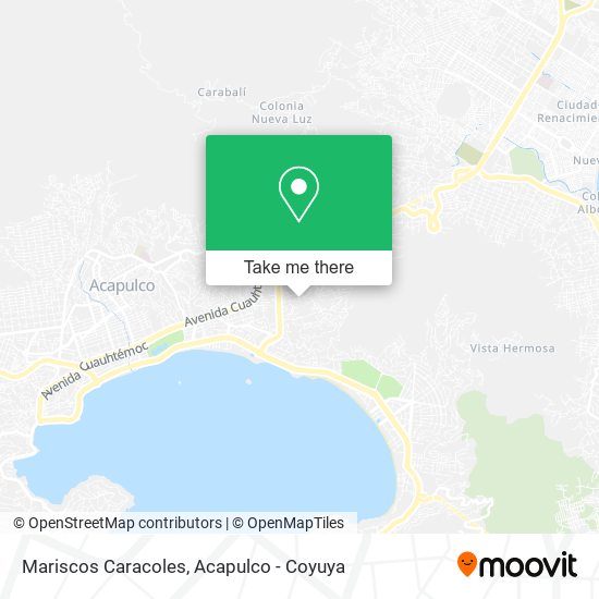 Mariscos Caracoles map