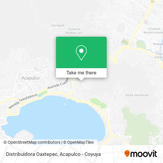 Distribuidora Oaxtepec map