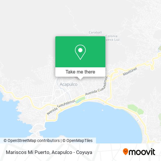 Mapa de Mariscos Mi Puerto