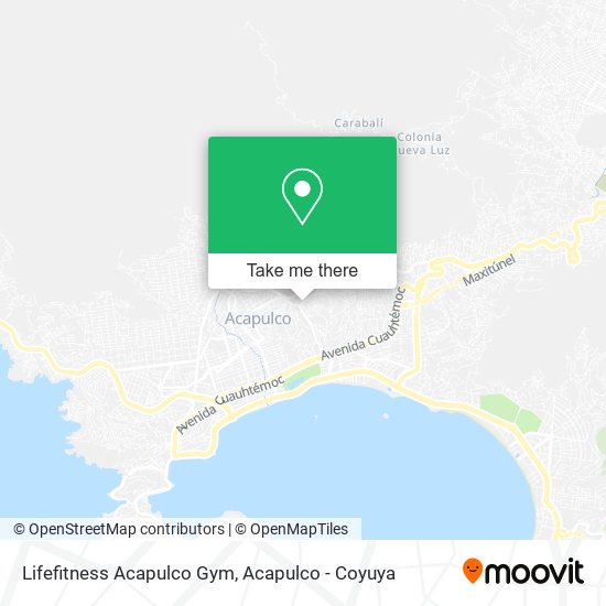 Lifefitness Acapulco Gym map