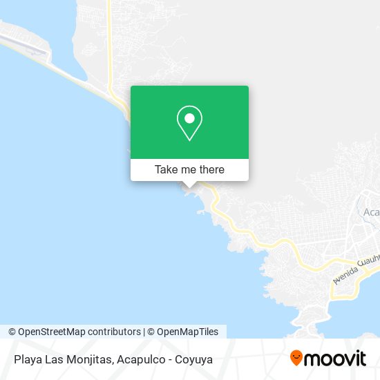 Playa Las Monjitas map