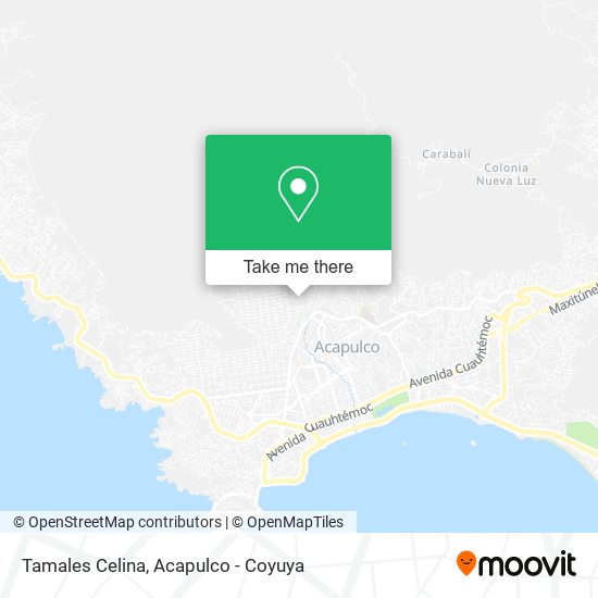Tamales Celina map