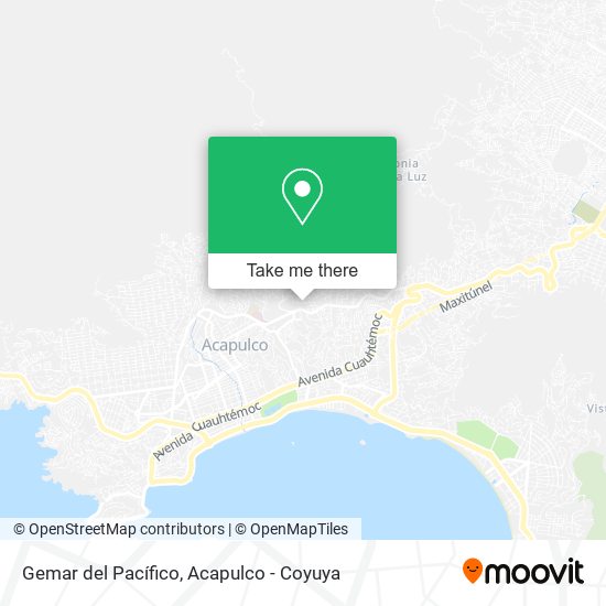 Gemar del Pacífico map