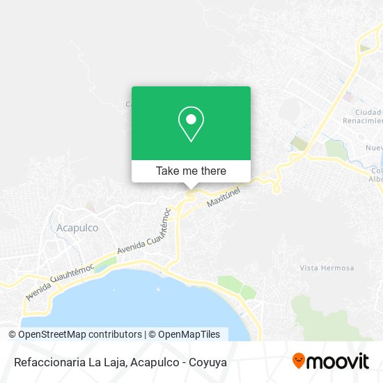 Refaccionaria La Laja map