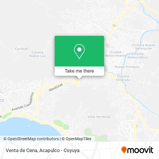 Venta de Cena map