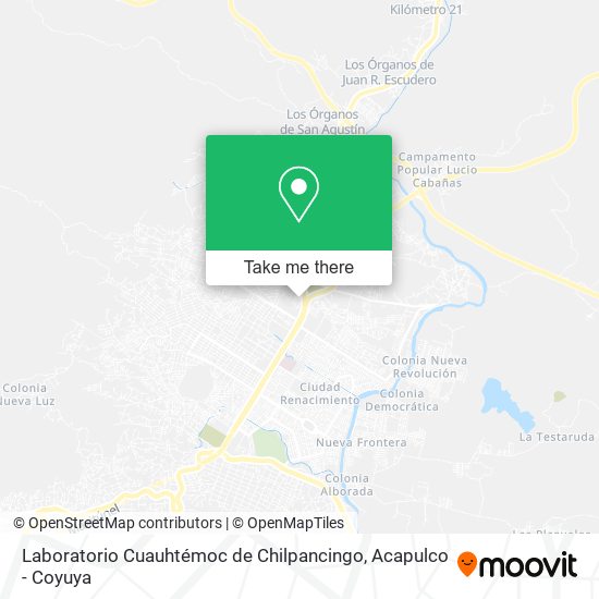 Mapa de Laboratorio Cuauhtémoc de Chilpancingo