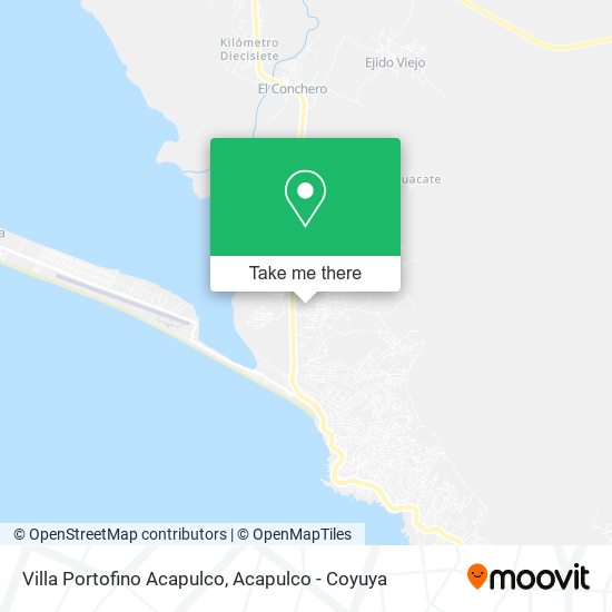 Villa Portofino Acapulco map