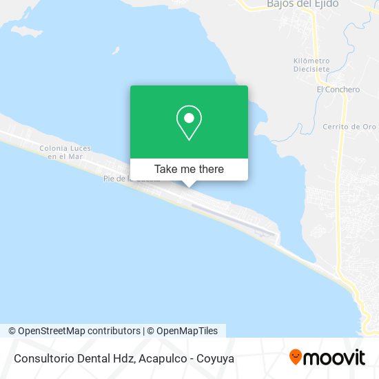 Mapa de Consultorio Dental Hdz