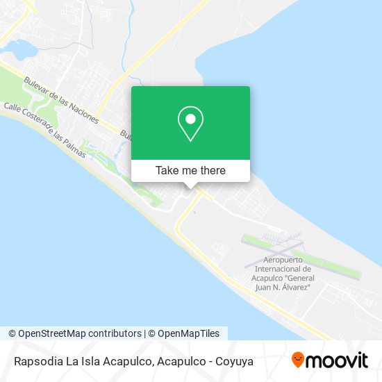 Mapa de Rapsodia La Isla Acapulco
