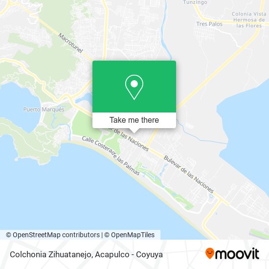 Mapa de Colchonia Zihuatanejo