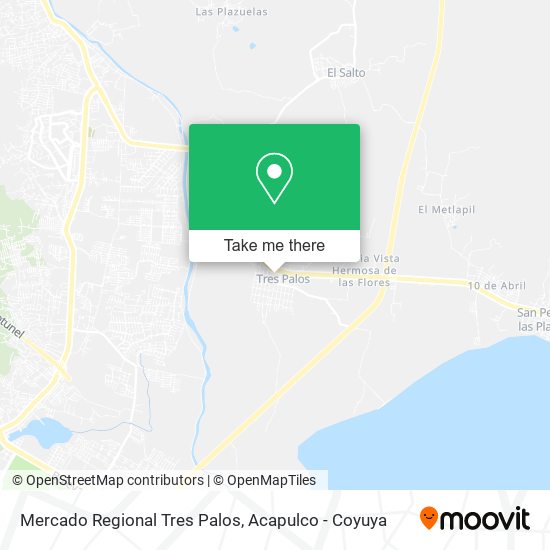 Mercado Regional Tres Palos map