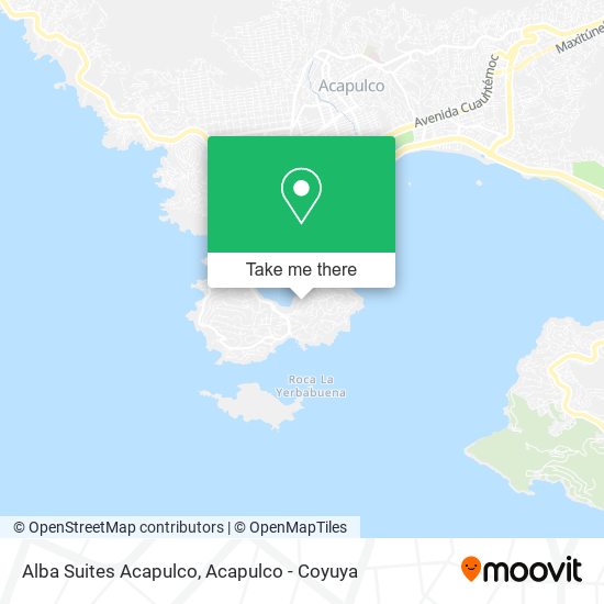Alba Suites Acapulco map