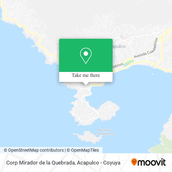 Corp Mirador de la Quebrada map