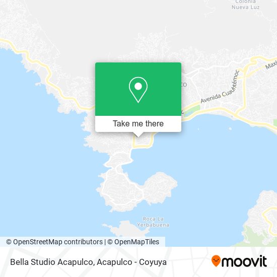 Bella Studio Acapulco map