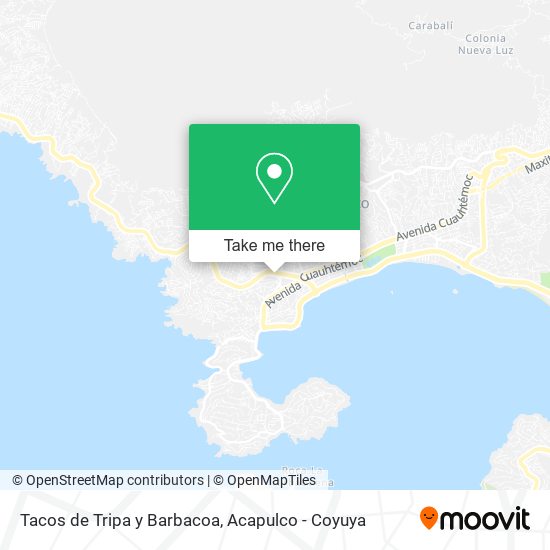 Mapa de Tacos de Tripa y Barbacoa