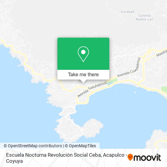 Mapa de Escuela Nocturna Revolución Social Ceba