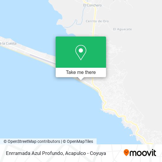 Mapa de Enrramada Azul Profundo