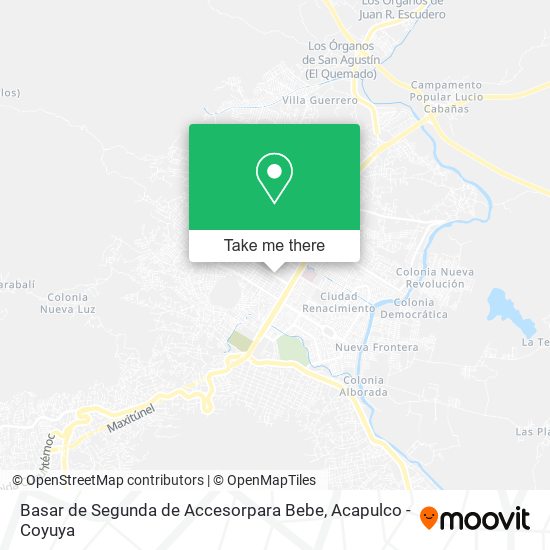 Mapa de Basar de Segunda de Accesorpara Bebe