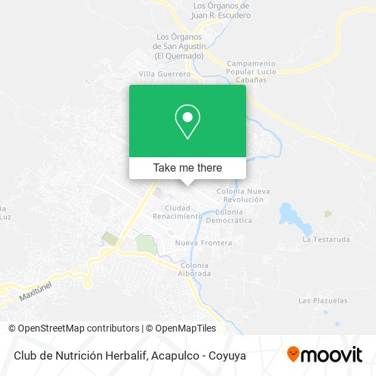 Mapa de Club de Nutrición Herbalif