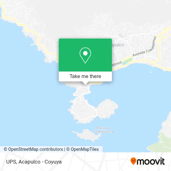 UPS map