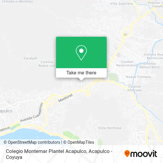 Colegio Montemar Plantel Acapulco map