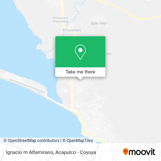 Ignacio m Altamirano map