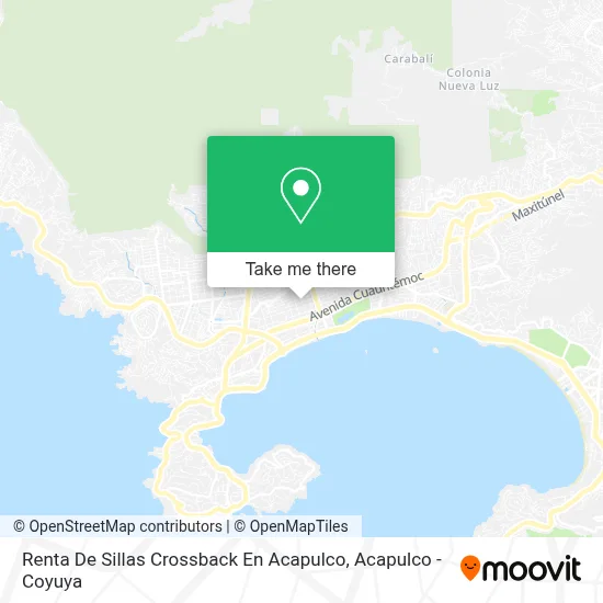 Renta De Sillas Crossback En Acapulco map