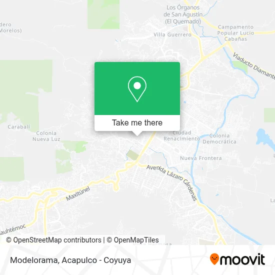 Modelorama map