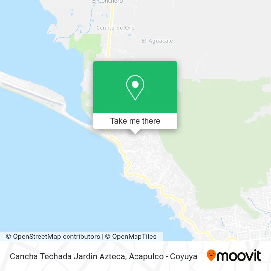 Cancha Techada Jardin Azteca map