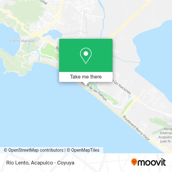 Río Lento map