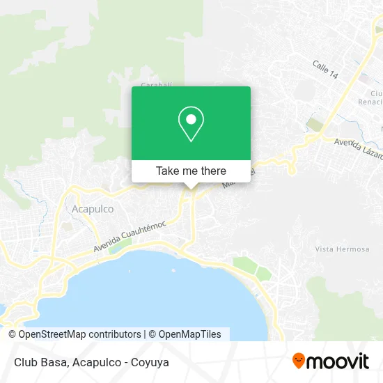 Club Basa map