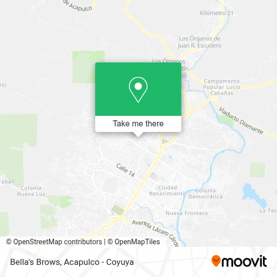 Bella's Brows map