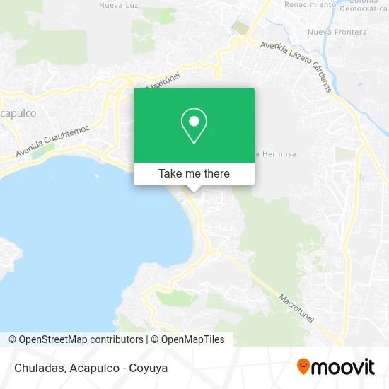 Chuladas map