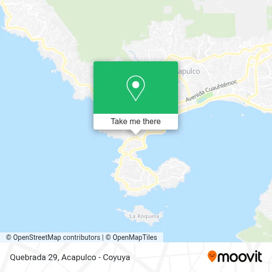 Quebrada 29 map