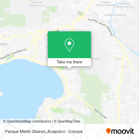 Parque Merle Oberon map
