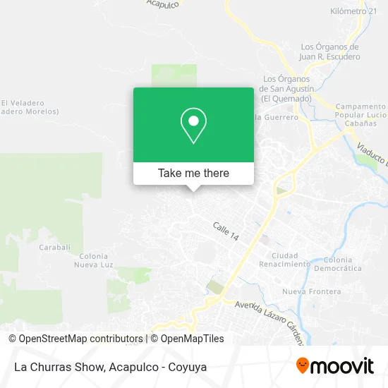 La Churras Show map