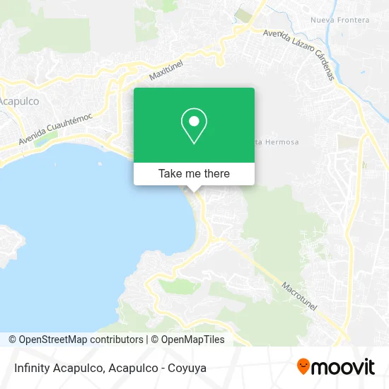 Infinity Acapulco map