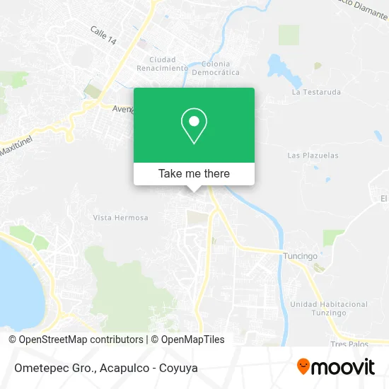 Ometepec Gro. map