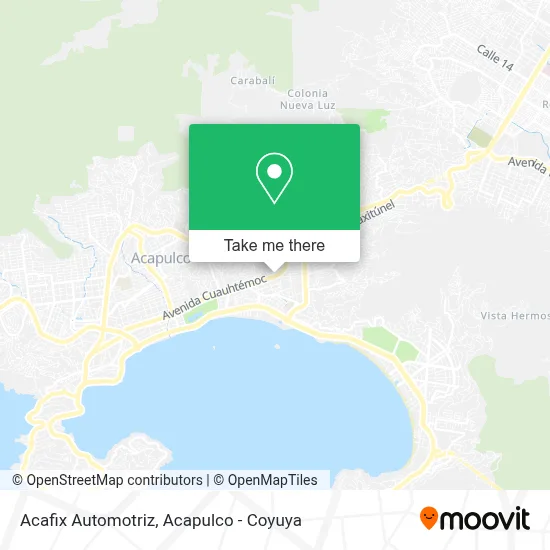 Acafix Automotriz map