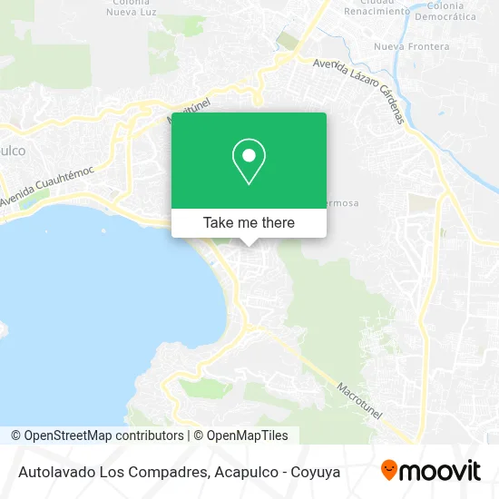 Autolavado Los Compadres map