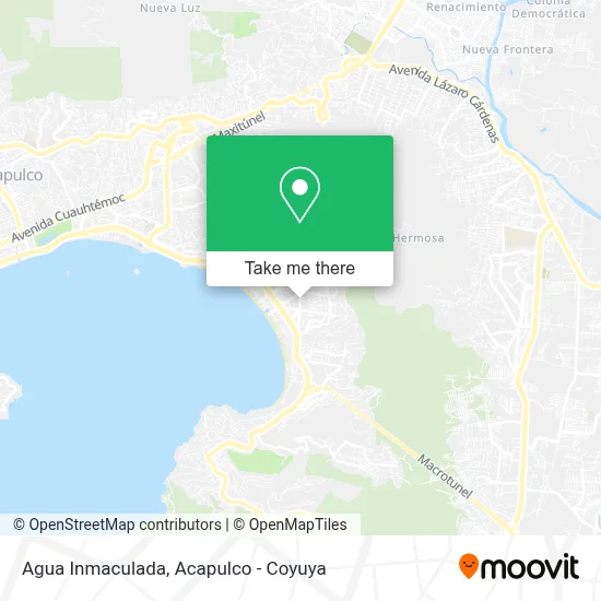 Agua Inmaculada map