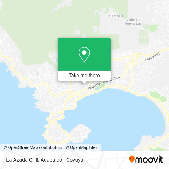 La Azada Grill map
